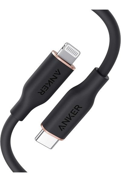 Anker كابل PowerLine III Flow، USB C إلى Lightning لأجهزة iPhone 14/14 Pro/ 13/12/11 [معتمد من MFi، 3f