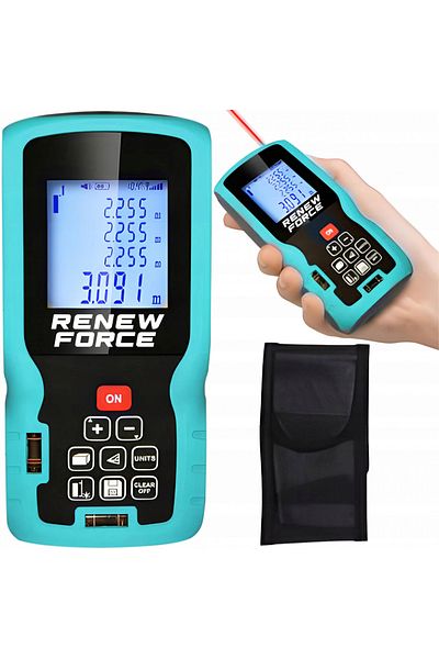 Renew Force Laser rangefinder 50 m, Force, LCD screen, accuracy +/- 1.5mm, IP54 protection (rain and dust)