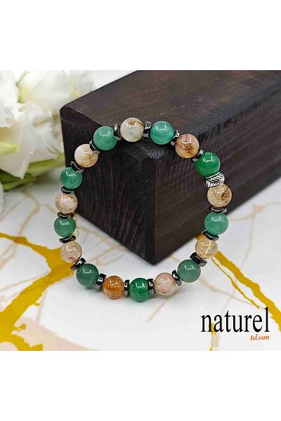 Naturel Tılsım Citrine Aventurine Natural Stone Bracelet - Money and Abundance Abundance
