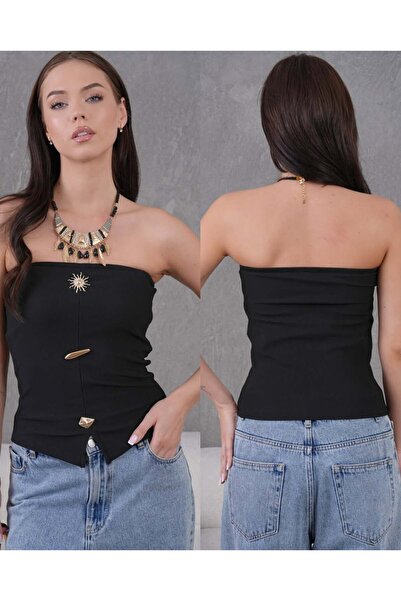 WPR Strablez Düğme Detaylı Bluz