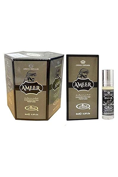 Al Rehab perfumes 6-Pieces Ameer Attar Perfume Alcohol Free 6ml