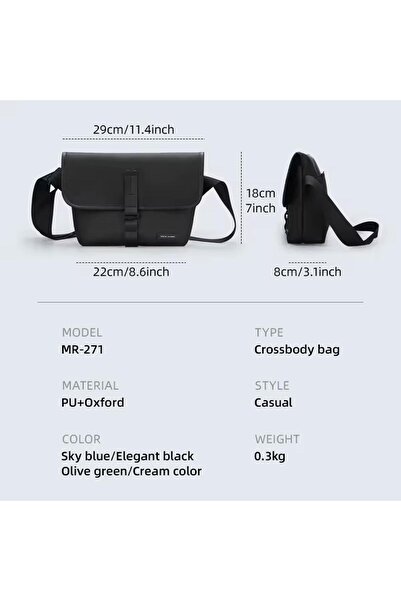 Mark Ryden Geanta de umar Mark Ryden crossbody buzunar antifurt material oxford impermeabil structura multi