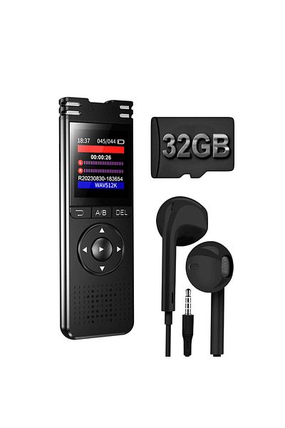 NewEvo Professional Voice Recorder, NewEvo®, 32 GB memory card included, 1536 Kbps, Voice Activation