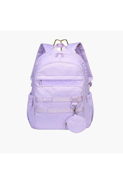 Atlas Solid 18-inch Backpack with Detachable Pouch - 28x10x45 cms