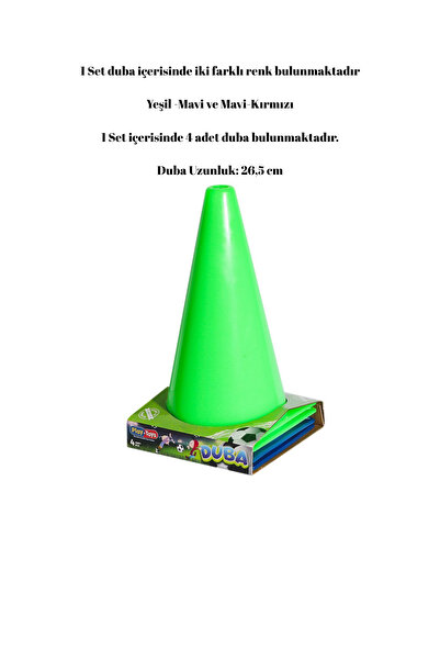 welcomein 4’lü Eğitim ve Antrenman Dubası | 26,5 cm | Spor Parkur Futbol Koor...