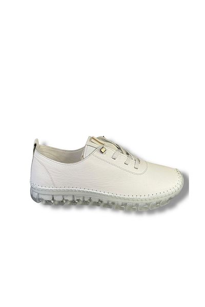 İdeal Voyager 9050 Women's Rubber Laced Genuine Leather Orthopedic Balloon Sole Loafer Sneaker Shoes