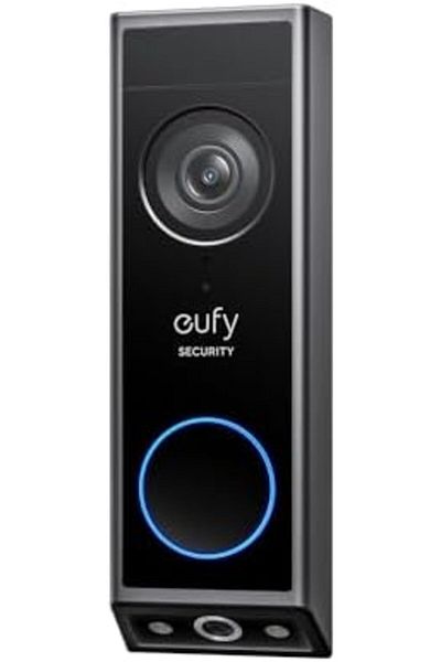 eufy Security Video Doorbell E340 (Battery Powered), Dual Cameras with Delivery Guard, 2K Full HD an