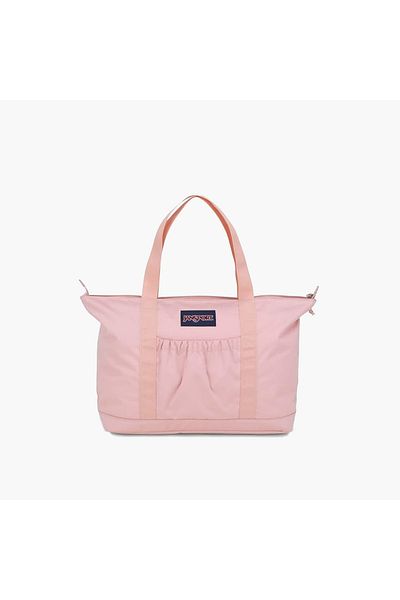 Jansport حقيبة حمل صلبة بمقبض مزدوج وسحاب للإغلاق