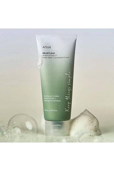 ANUA HEARTLEAF QUERCETINOL PORE DEEP CLEANSING FOAM 150ml