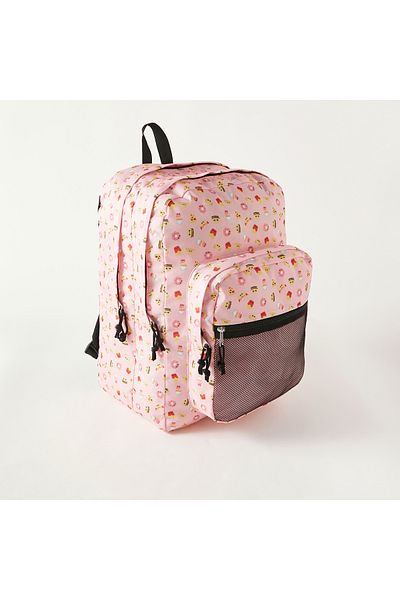 Lifestyle Printed Backpack with Adjustable Shoulder Straps - 1-Year Warranty