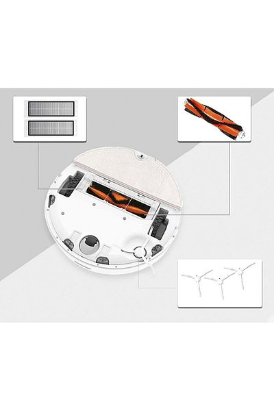 DexXer Set of 6 accessories compatible with Xiaomi Vacuum Mop 1C, Mijia 1C, Dreame F9, Vacuum Mop 2