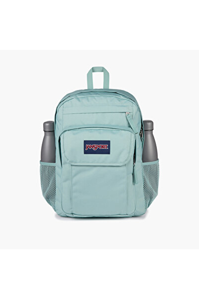Jansport Solid Backpack with Adjustable Straps and Zip Closure - 14x32x42 cms