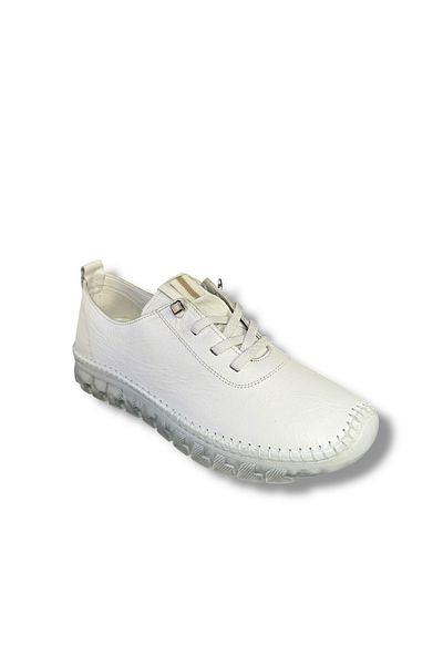 İdeal Voyager 9050 Women's Rubber Laced Genuine Leather Orthopedic Balloon Sole Loafer Sneaker Shoes