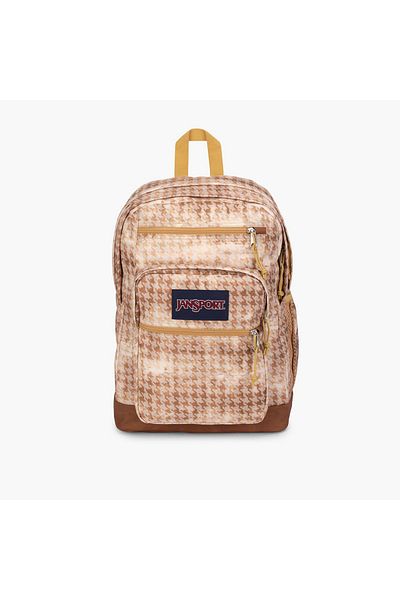 Jansport Houndstooth Print Backpack with Adjustable Straps - Lifetime Warranty