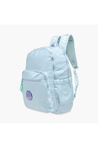 Marshmallow Solid Backpack with Adjustable Straps and Zip Closure - 33x43x16 cms