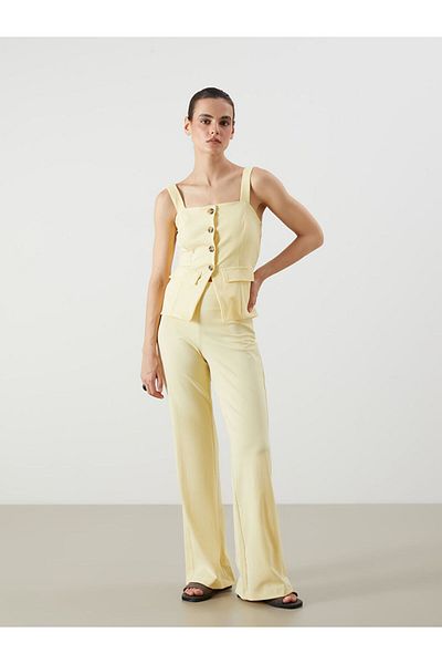 LC Waikiki New Season Women's Elastic Waist Trousers - S5Pu26Z8