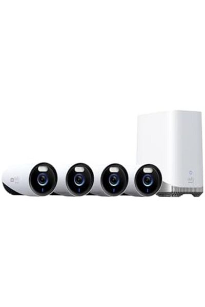 eufy Security eufyCam E330 (Professional) 4-Cam Kit, 4K Outdoor Security Camera System, 24/7 Recordi