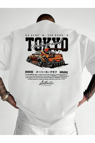 SVART WEAR Μπλουζάκι Tokyo Underground με τύπωμα oversized