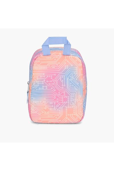 Jansport Motherboard Graphic Print Lunch Bag with Zipper Closure - Lifetime Warranty