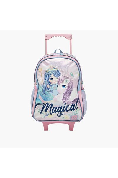 Sami Studio 5-Piece 16-inch Printed Trolley Backpack Set - 34x20x48 cms