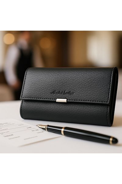 Micutz Waiter Wallet with Many Compartments, Genuine Leather, Approved by Horeca Professionals