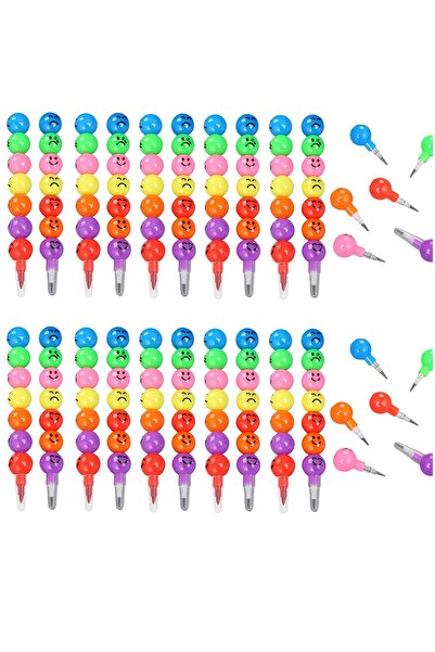 GÜMRÜK BEY 20 Adet Eğlenceli Emoji Yumurtlayan Kurşun Kalem - Karne Hediyesi – Öğrenciye Hediye Kalem