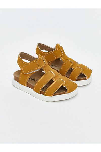 LC Waikiki New Season Suede Look Velcro Baby Boy Sandals - S5R170Z1