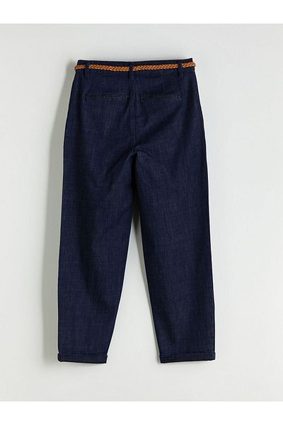 LC Waikiki New Season Carrot Fit Women's Jean Trousers with Belt - S5K248Z8