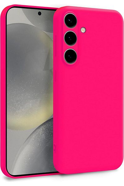 Samsung Soft Touch Case, slim, ALC Mobile, anti-shock, compatible with Samsung Galaxy A16, Bright Pink Tpu