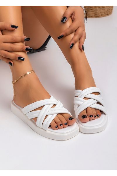 starlike Women's white slippers A066