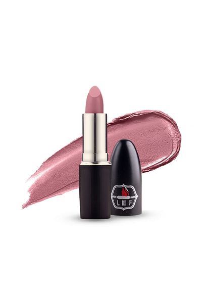 LEF COSMETICS A long-wearing, velvety matte lipstick enriched with beeswax for everyday use.