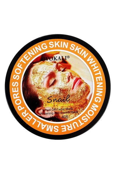 wokali Exfoliating face mask with Snail, 24K Gold and Collagen, Anti-wrinkle effect, Wokali, 300 g