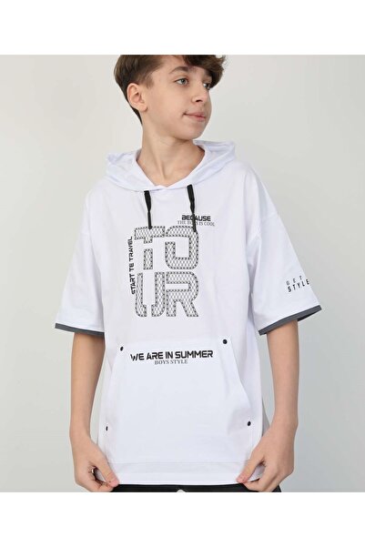 MORESUN Boy's Hooded T-Shirt