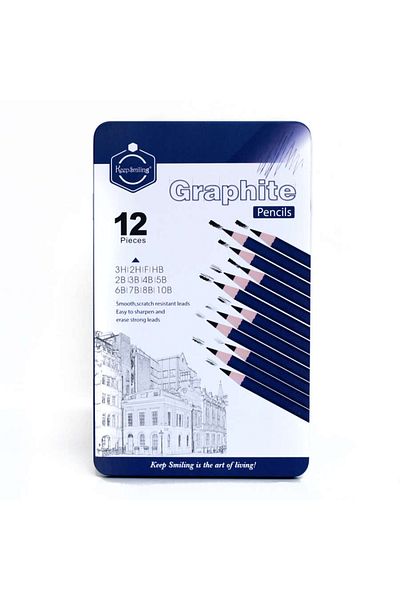Art Tone Graduated Pen Set 12-Piece Metal Box Set