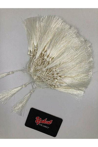 Fiyonks Atölye Tassel Silky Handmade Soft Handcrafted Mini Tassels Bookmark Ornament Tassels 100Pcs