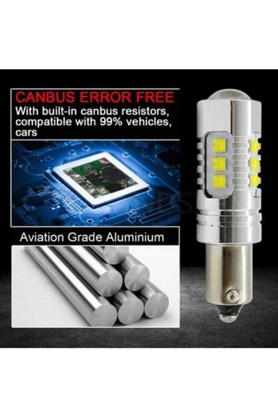 Xenon Bright Car LED White H6W (BAX9S) Canbus, 80W, 12-24V, CREE LEDs