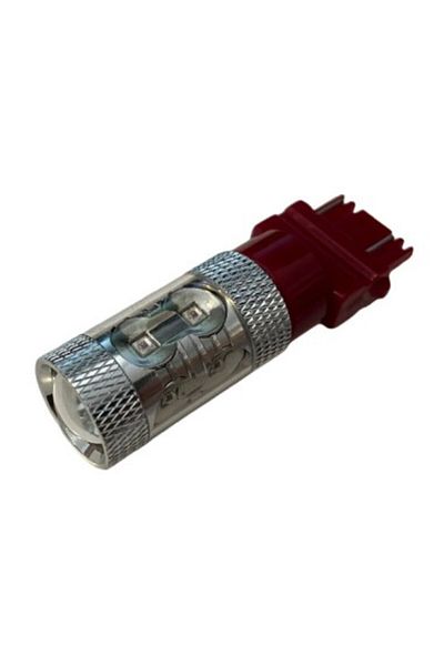 Xenon Bright Red Car LED P27/7W, T25, 50W, Canbus, CREE LEDs