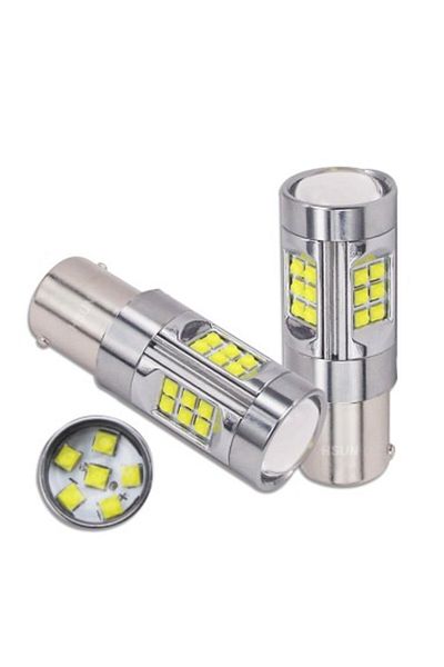 Xenon Bright Car LED WHITE 150W BA15S, 12V-24V Canbus 30 LEDs CREE 5W - 1156-150W