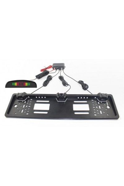Xenon Bright Parking sensors on the license plate with LED display T15