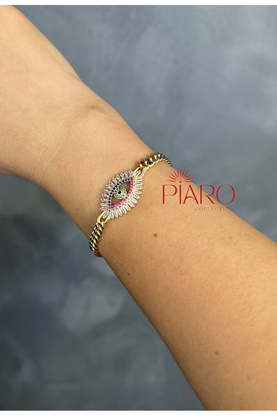 Piaro Collection Evil Eye Steel Bracelet
