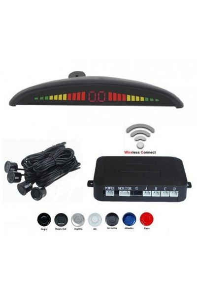 Xenon Bright Parking sensors with LED display Wireless S302W Black