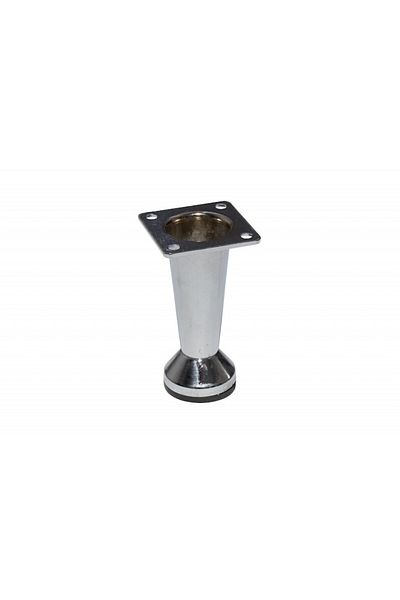 IDEAL FEROLUC Picior De Mobilier Metalic Reglabil, H=80 Mm, Conic, Finisaj Cromat/set De 4 Bucati