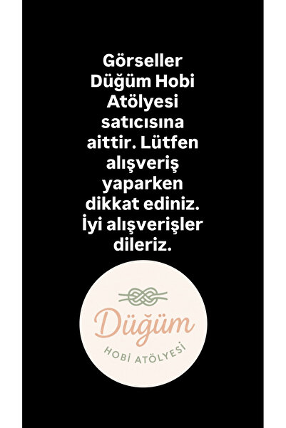 Düğüm Hobi Atölyesi 1 mm Saks Mavisi Renk 1 metre Saraç Mumlu İp Bileklik Halhal Kolye Deri Dikiş