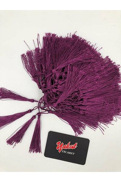 Fiyonks Atölye Tassel Silky Handmade Soft Handcrafted Mini Tassels Bookmark Ornament Tassels 100Pcs