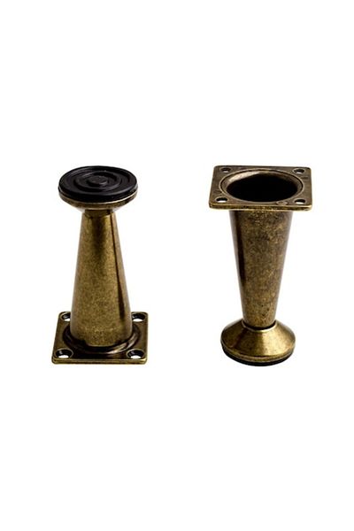 IDEAL FEROLUC Set of 4 Furniture Legs, H=80 Mm, Antique
