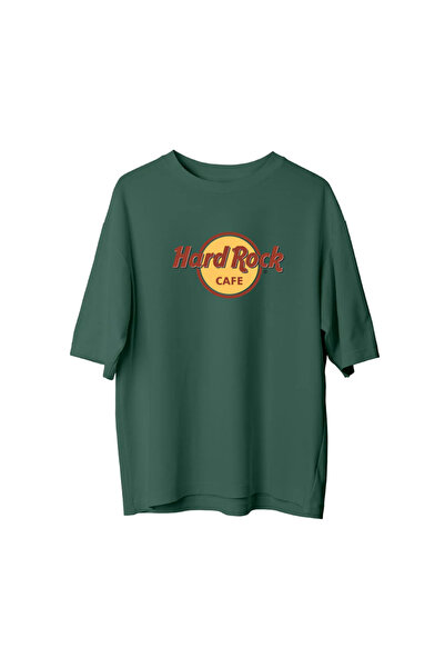 Koklonmoda Plus Size Unisex Hard-Rock Printed Oversize T-Shirt