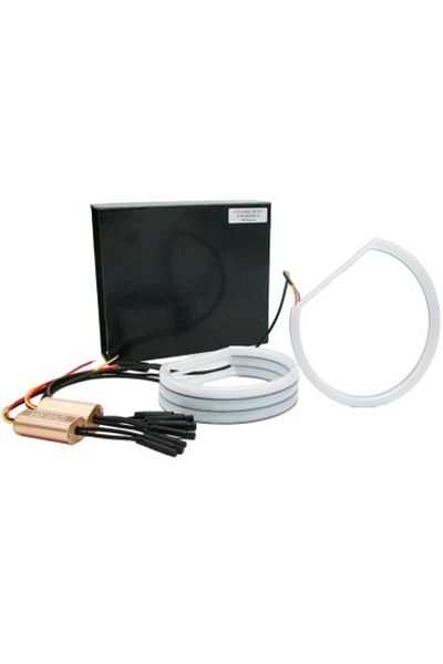 Xenon Bright COTTON LED Angel Eyes Kit with Turn Signal for BMW X3 E83 - 2x106mm semi + 2x131mm