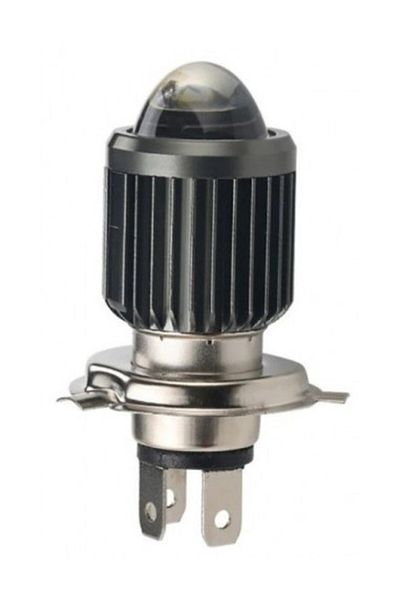 Xenon Bright H4 LED bulb for motorcycle, ATV, scooter headlight, power 15W, brightness 1200 Lm, 12V H4-15W