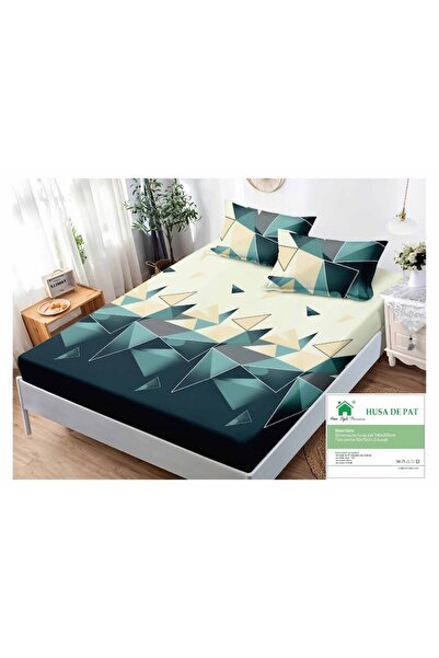 OEM Sheet and pillowcase set, Finet, 3 pieces, 1 person, 140x200cm, geometric shapes