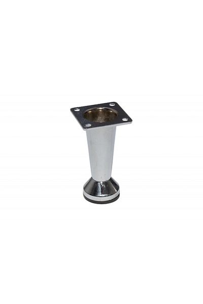 IDEAL FEROLUC Picior De Mobilier Metalic Reglabil, H=50 Mm, Conic, Finisaj Cromat/set De 4 Bucati